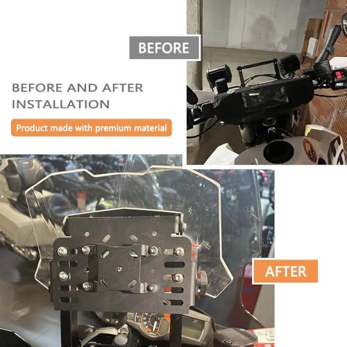 Multi-function Bracket Windshield Fairing Kit - FOR 450 Scrambler 2024 2023 Black Handlebar Mount
