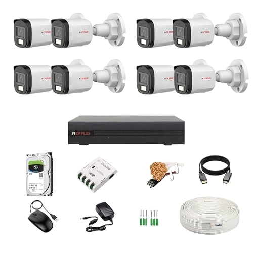 8 Channel DVR + 2.4 MP Camera + HDD - 2 TB + 8 Ch SMPS + CCTV Cable + HDMI+BNC/DC Set