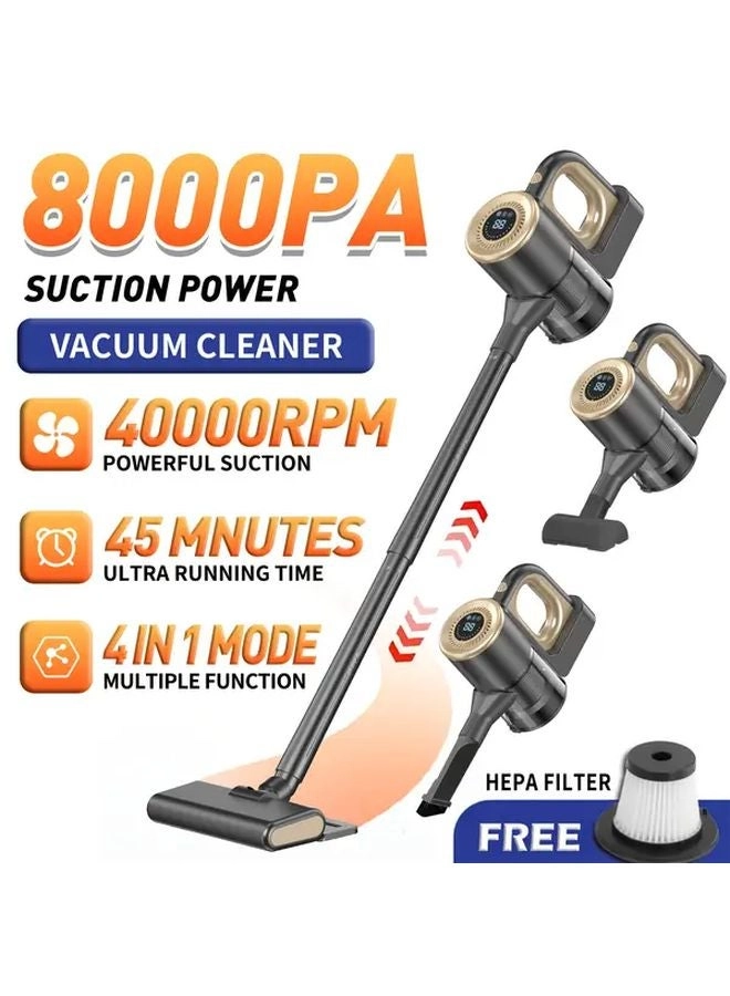 4-in-1 Wireless Handheld Vacuum Cleaner - 2000mAh