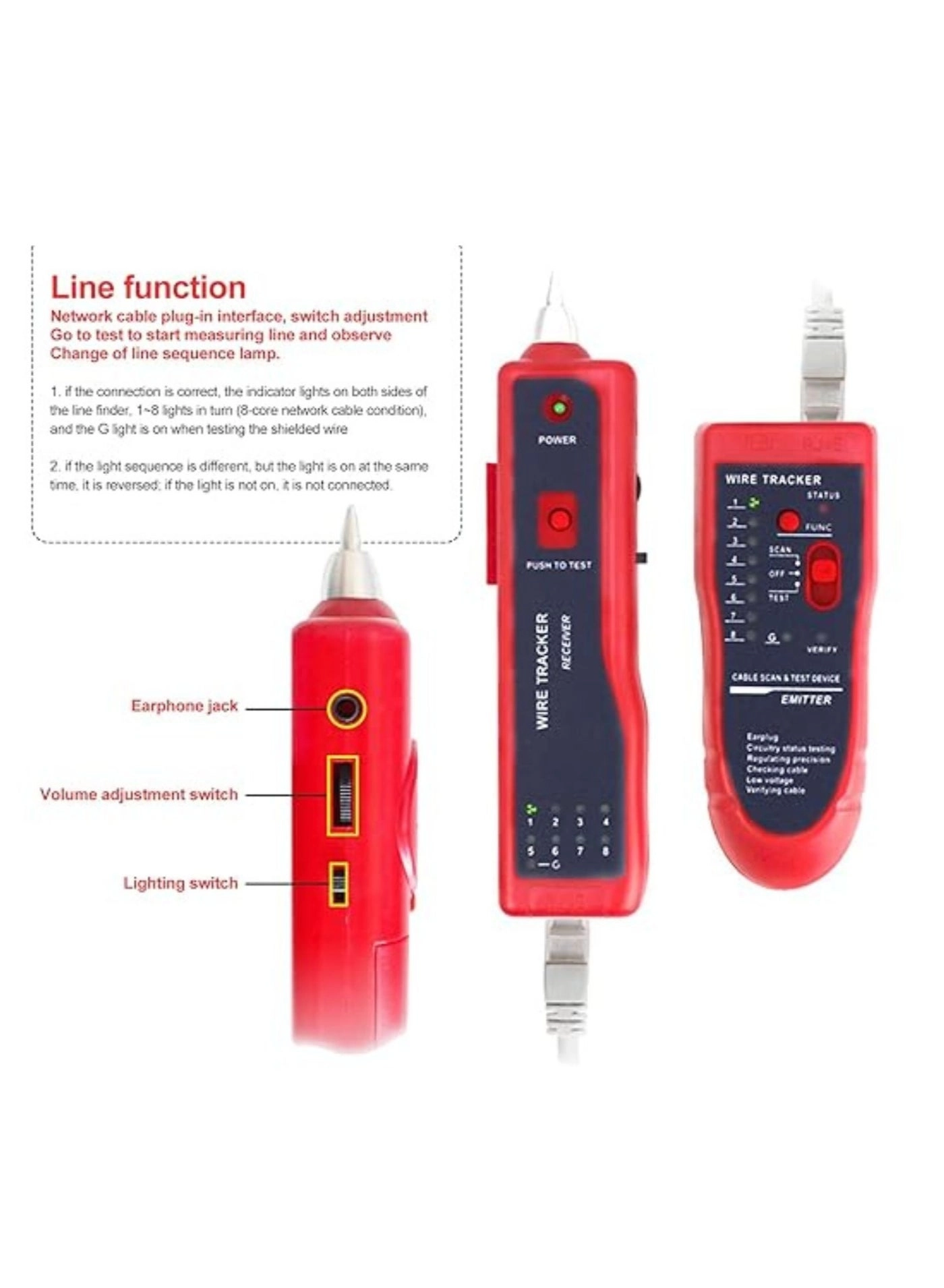 Line Finder - RJ11 RJ45 Cat5 Cat6
