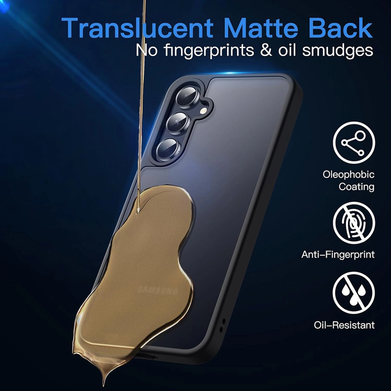 Case with Screen Protector for Samsung Galaxy A55