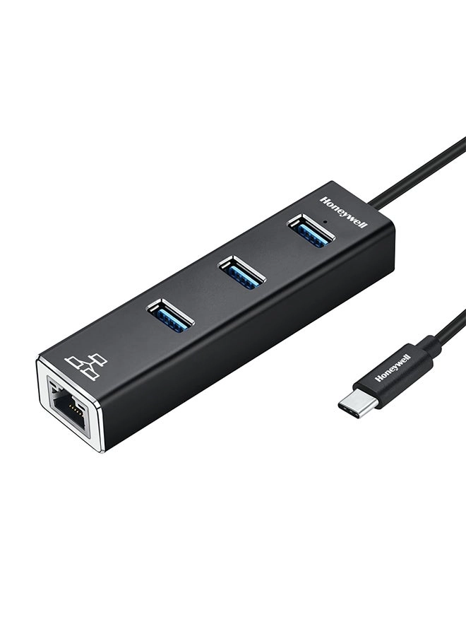 Honeywell Type C to USB 3.0 - 4-in-1 3x USB 3.0 Gigabit Ethernet
