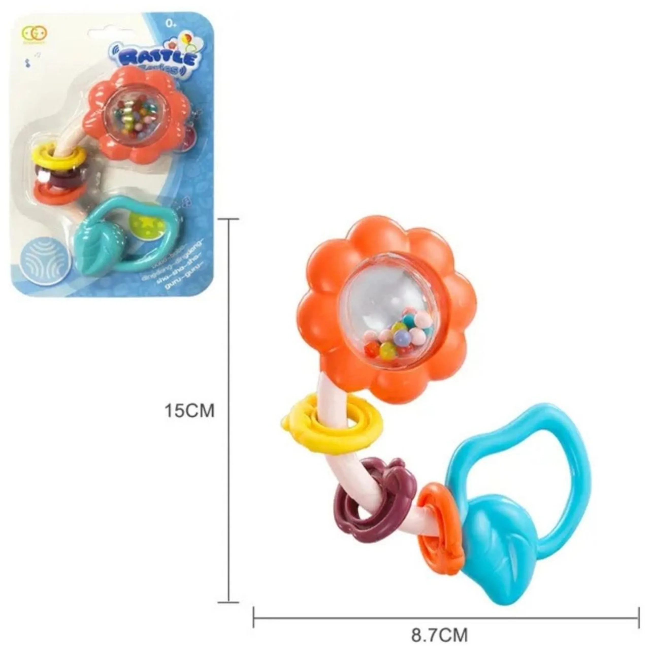 Baby Rattle Teething Toy - Suitable for 0 month and above