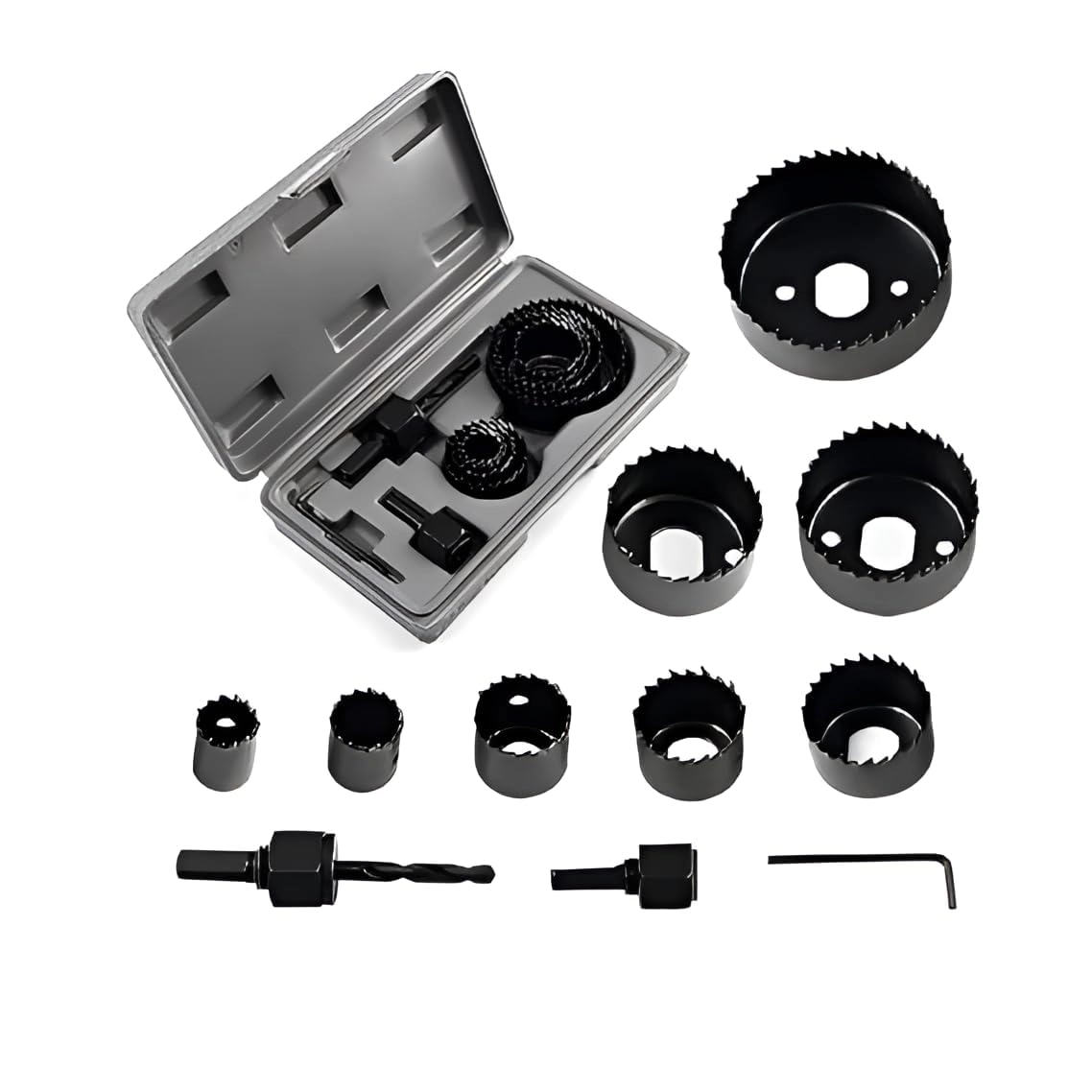 PERFECT TECH Wood Hole Saw Cutting Set - 1964mm wood plastic drywall and thin metals