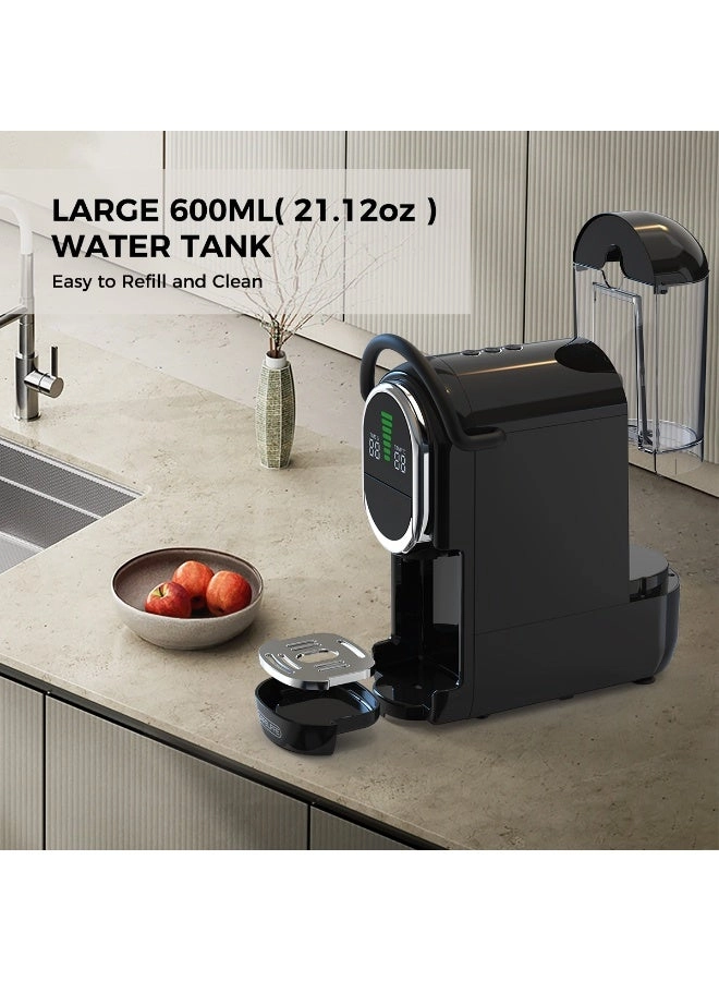 4-in-1 Automatic Capsule Coffee Machine - Adjustable Temperature 19 Bar