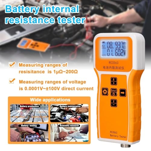 Portable Handheld Battery Voltage Tester - 5 times/second 1000mAh