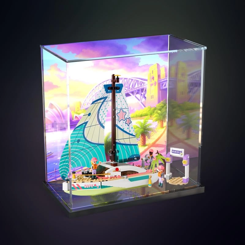 Acrylic display box - 30 x 15 x 30 cm White Base