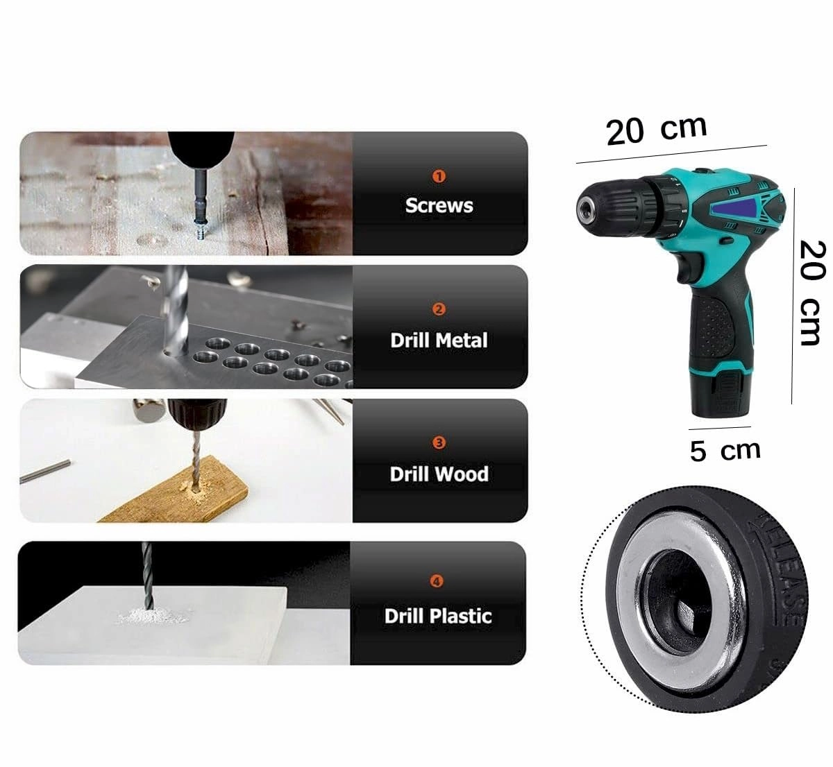 Cordless Drill - 1.5 Ampere-hour