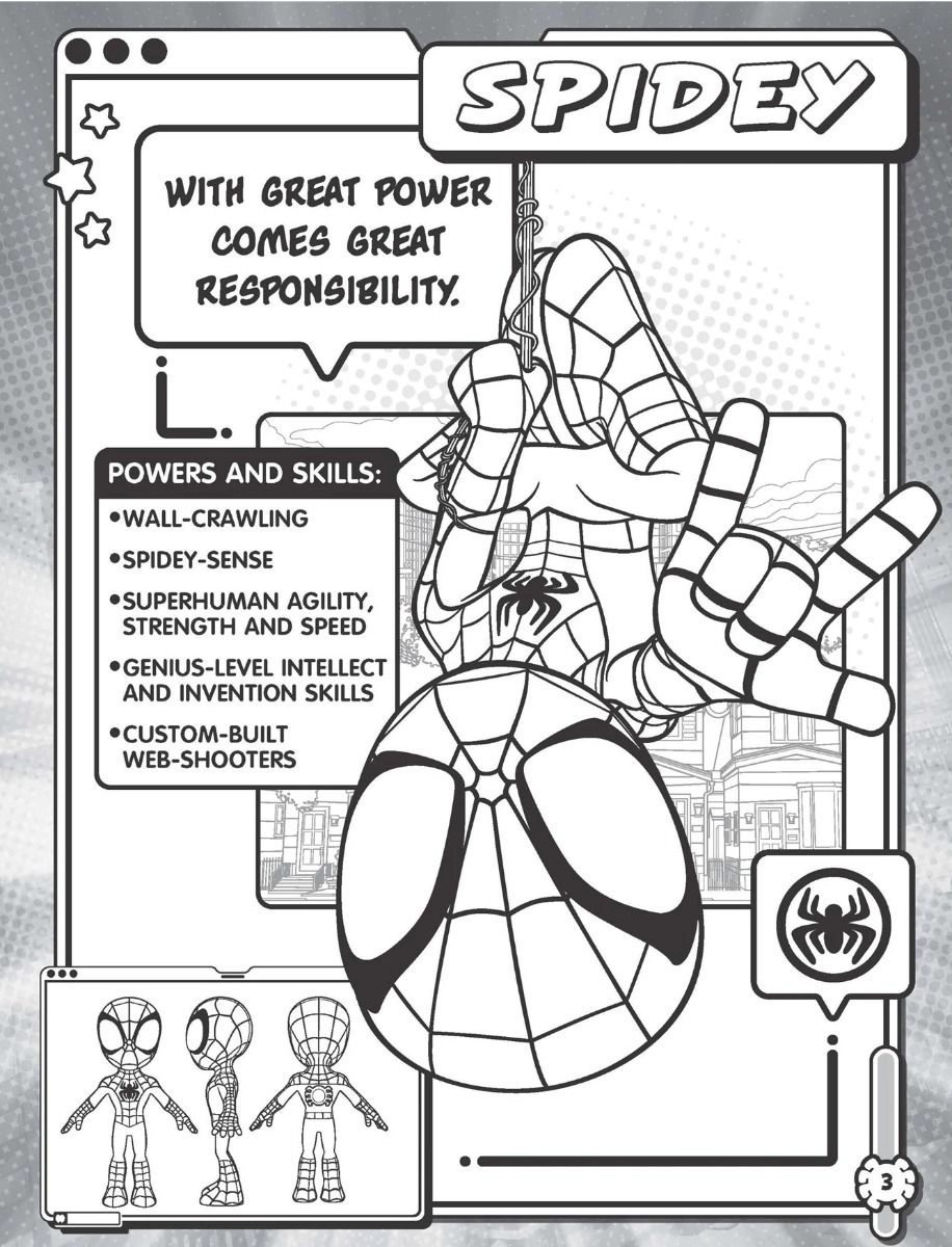 Spidey and His Amazing Friends Mega Colouring Book - 2+ years