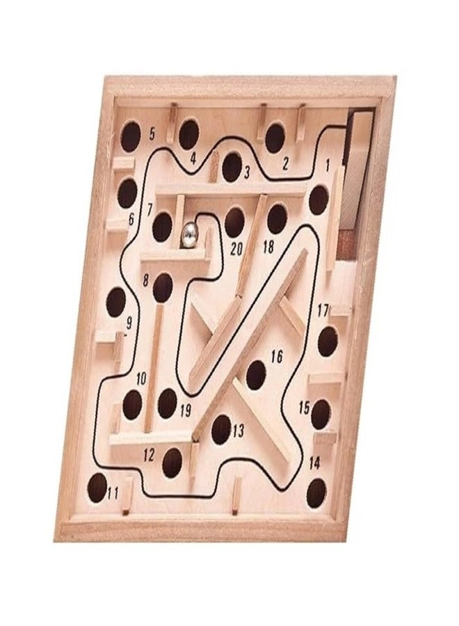 Woodlebee Wooden Maze Balance Board Puzzle