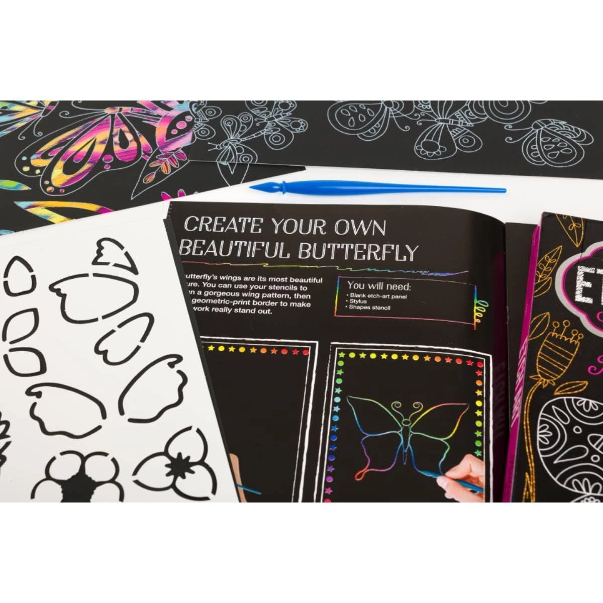 Kaleidoscope Etch Art Butterflies and More - 6+ years