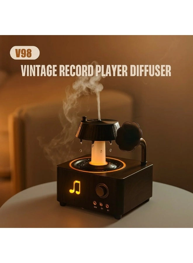 V98 - Vintage Record Player Diffuser Bluetooth Speaker