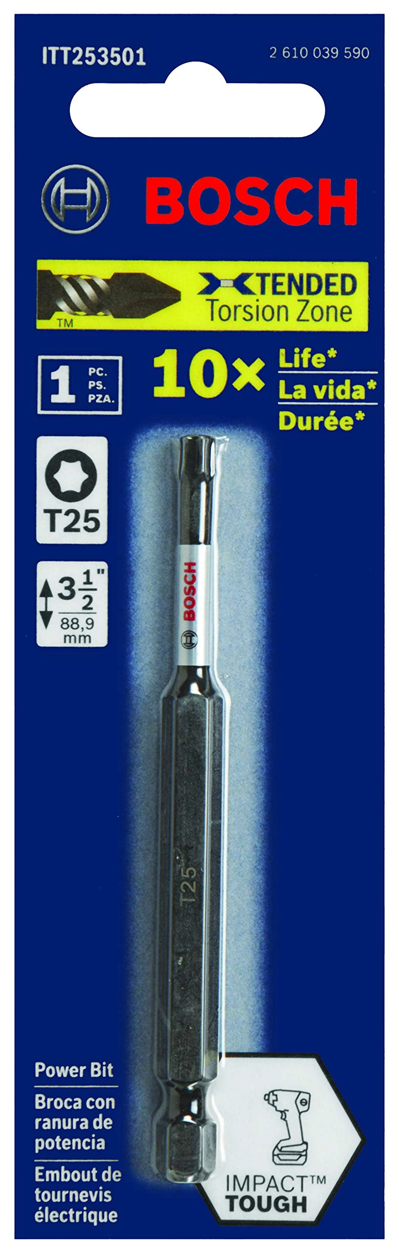 ITT253501 - 1-Piece 3-1/2 In. Torx #25 Impact Tough