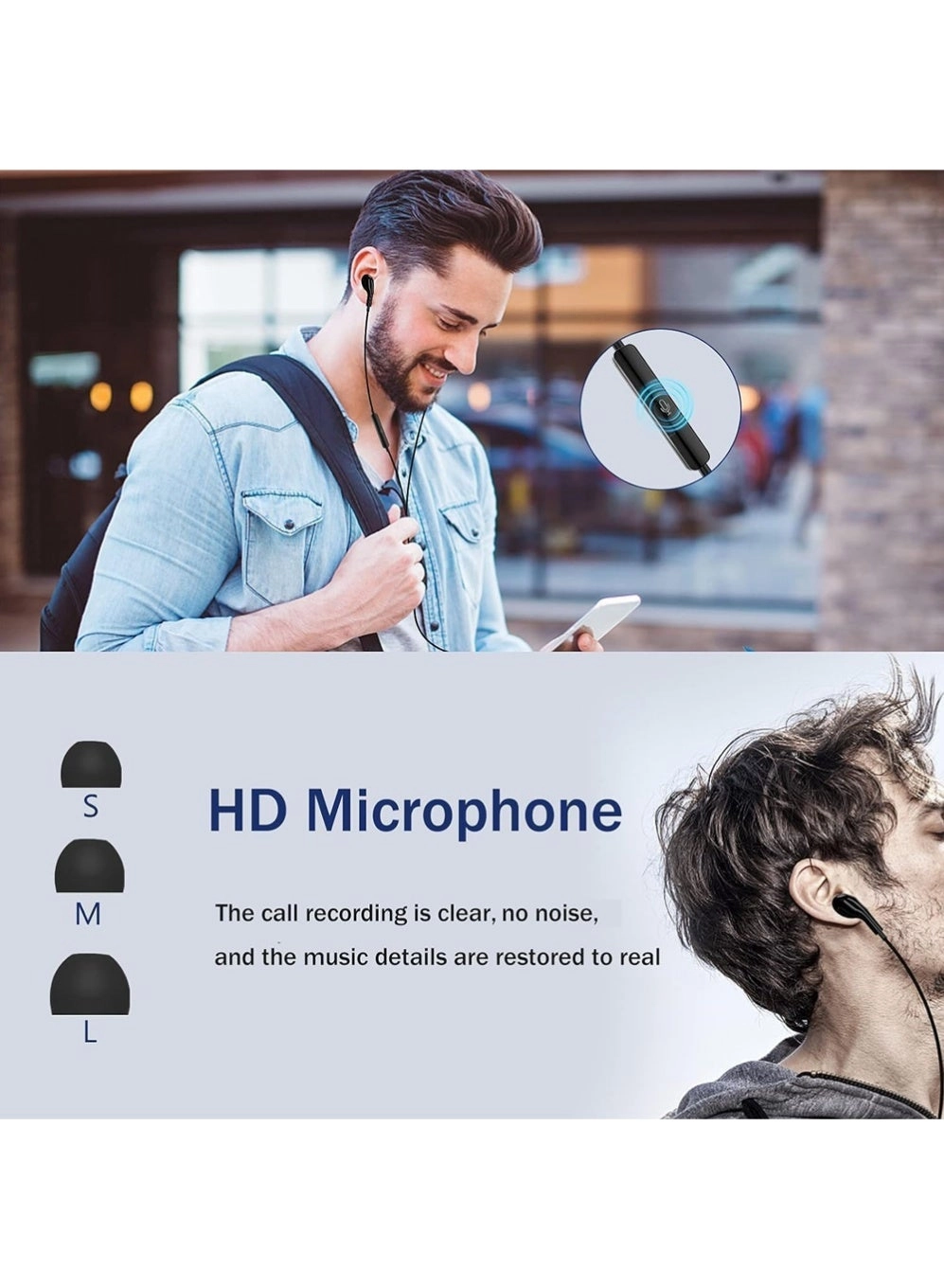 USB C Headphones - Wired Earbud