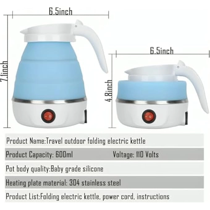 Foldable Collapsible Electric Kettle