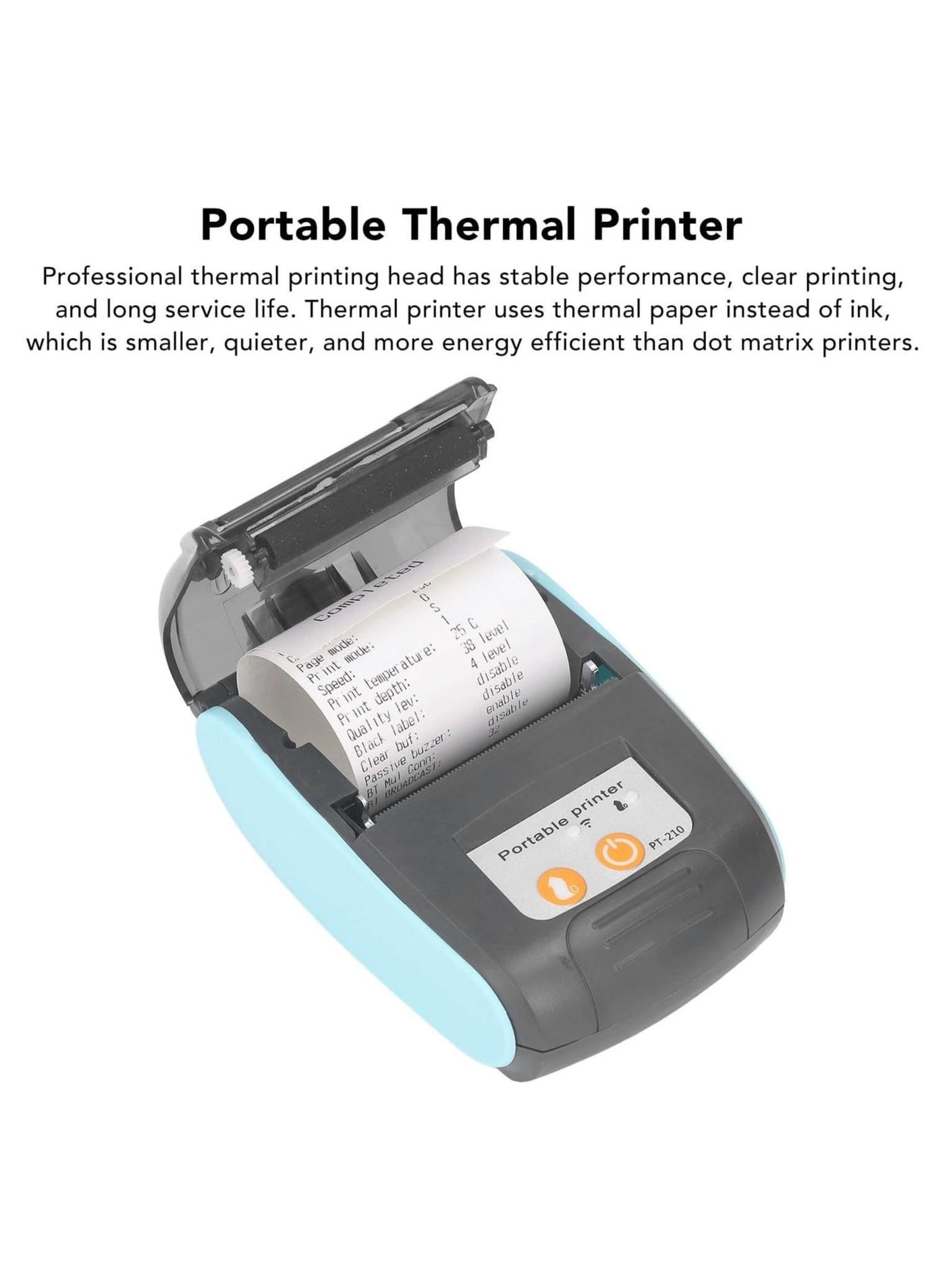 Portable Thermal Printer - Thermal Line Printing 48mm