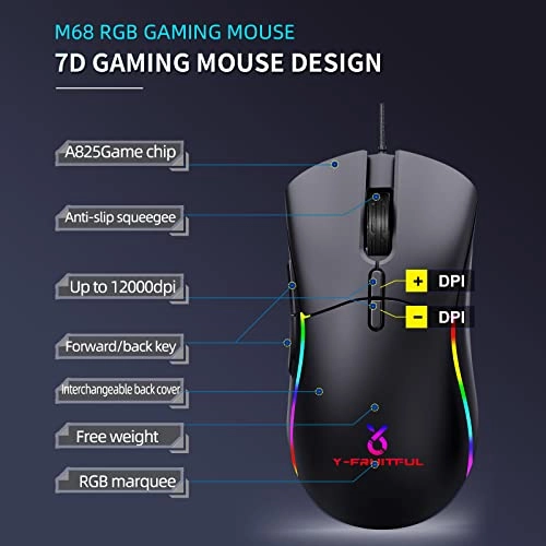 Wired Gaming Mouse - USB