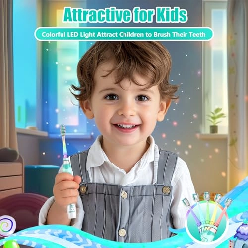 Children's Electric Toothbrush - Green Giraffe Sonic