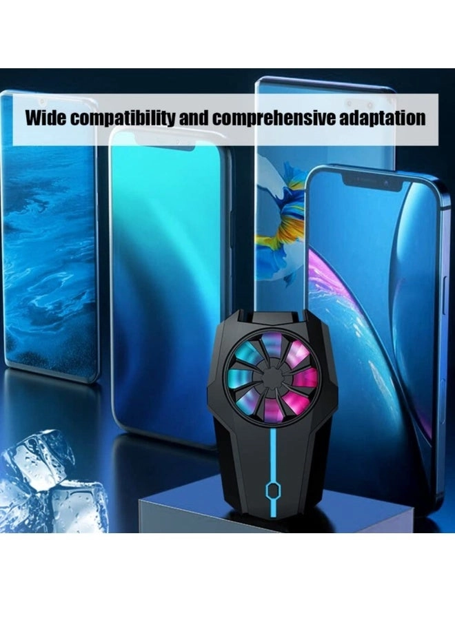 Mobile Phone Cooler Fan - LED RGB USB