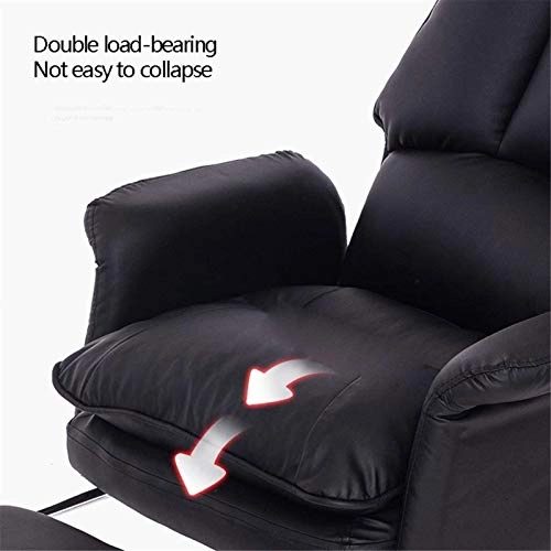 Reclining Chair - Fabric Cotton Black