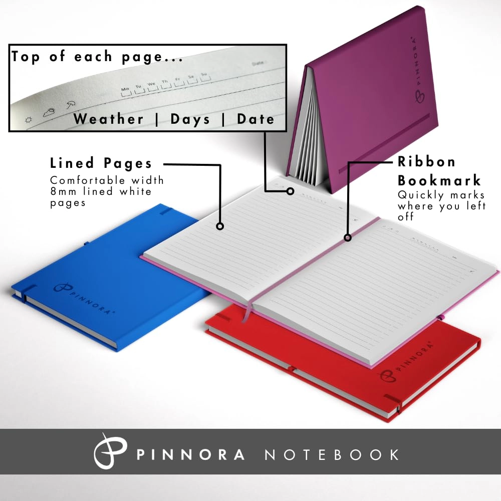 Everyday Journal Notebook A5 Hardcover - Lined 192 Pages