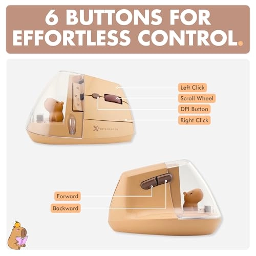 Vertical Ergonomic Mouse - 2.4G wireless receiver Bluetooth