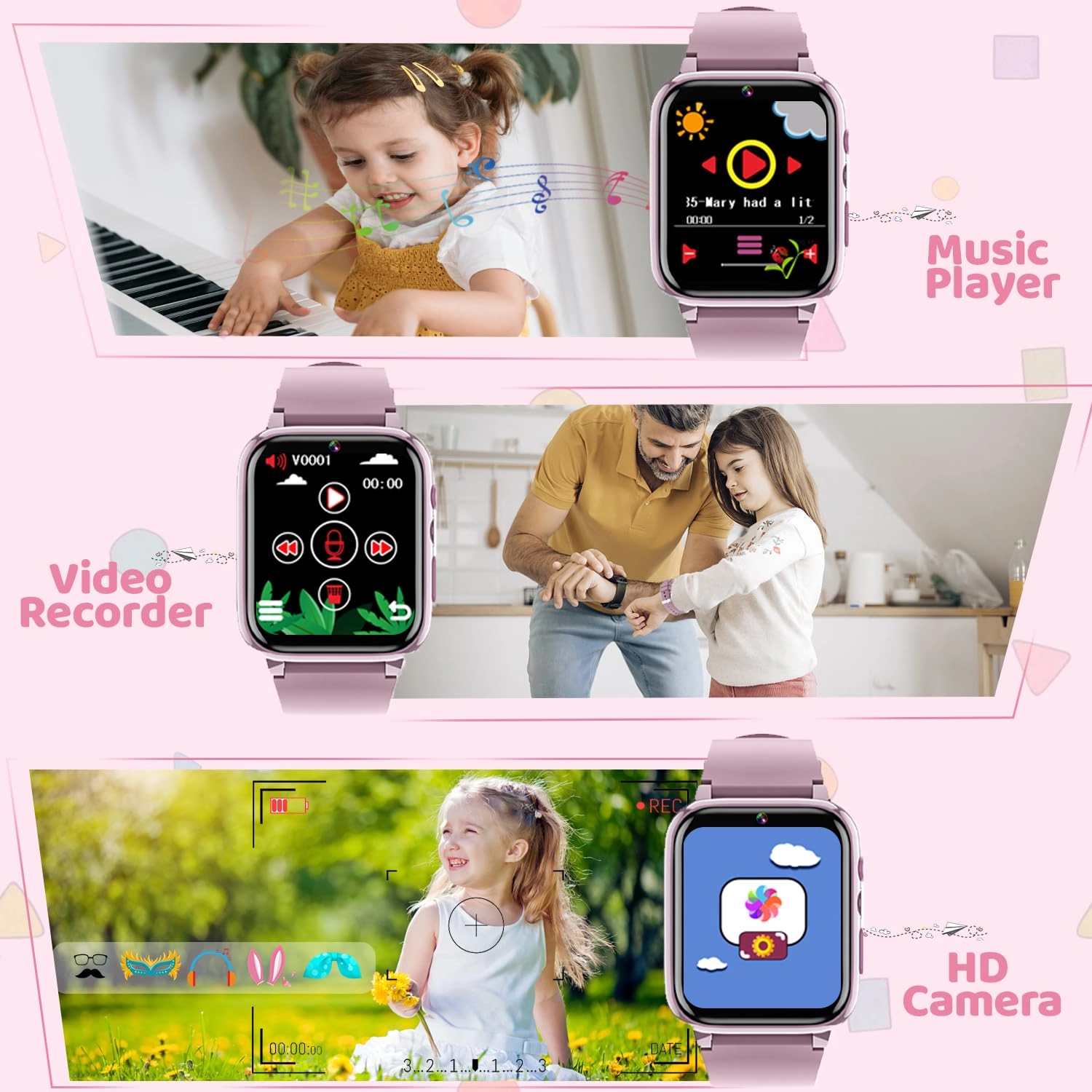 Kids Smart Watch Plastic