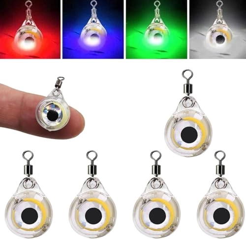 Fisheye Shaped Flasher - 10 Pack Green Mini