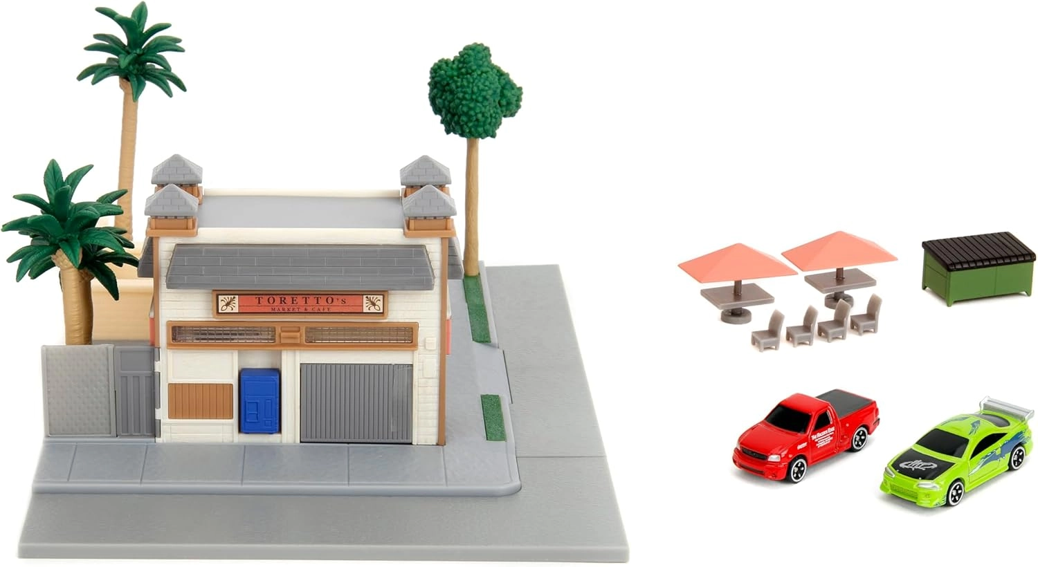 Toretto's Market & Cafe + Nano Vehicles - 1.65" 2pcs