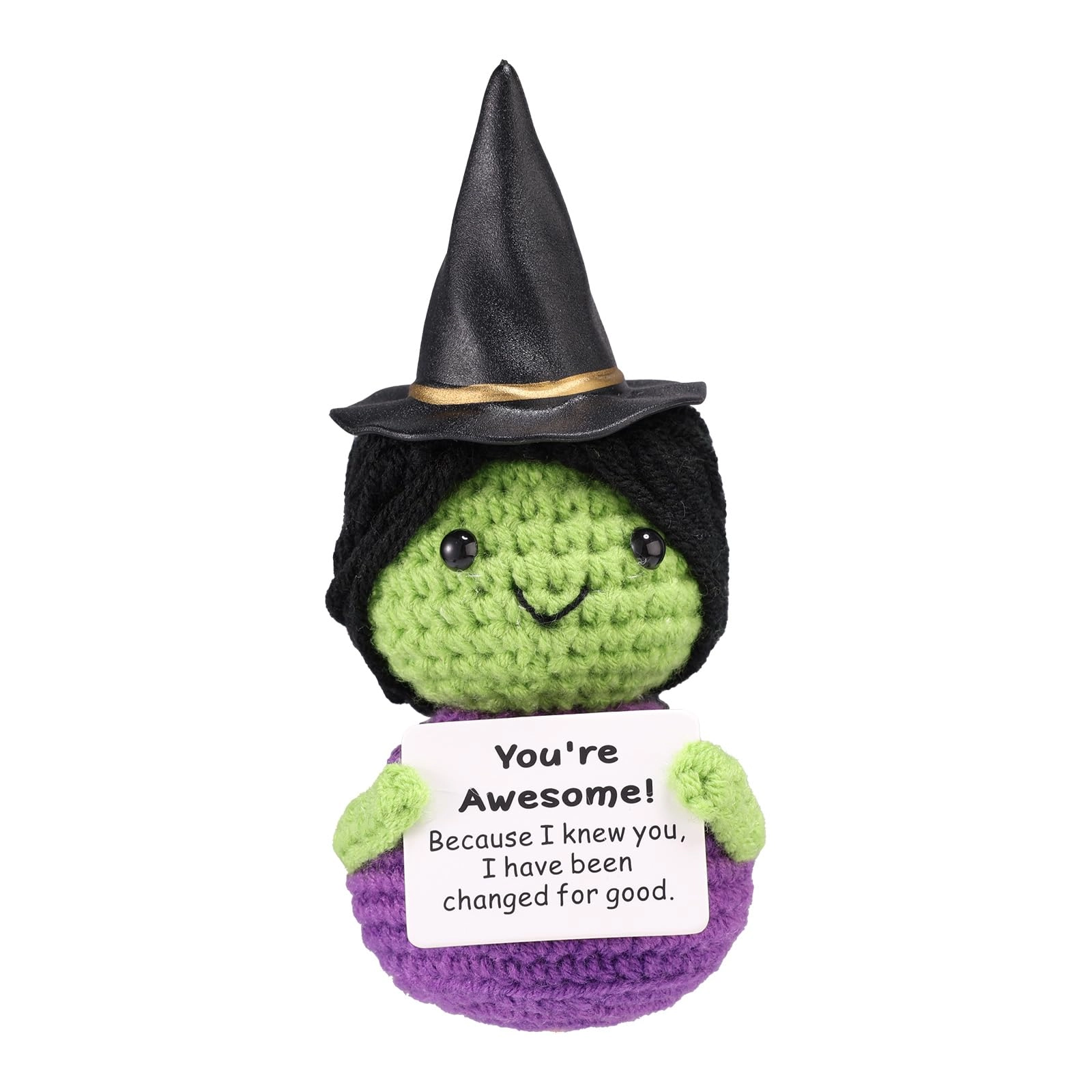 SAVITA Crochet Witch Doll - 5.5 Inch Wool Hat