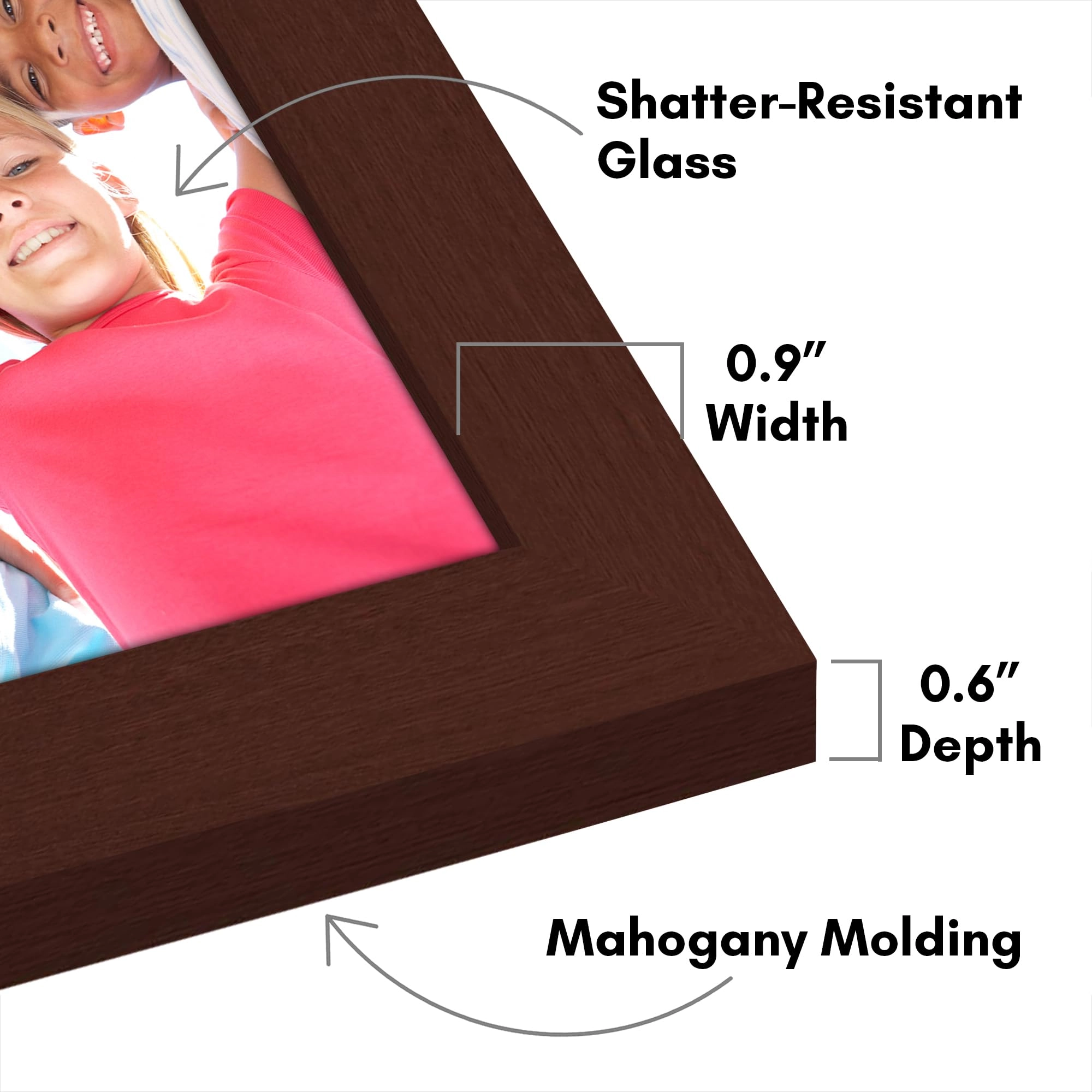 Hinged Picture Frame - 5x7 Two Displays