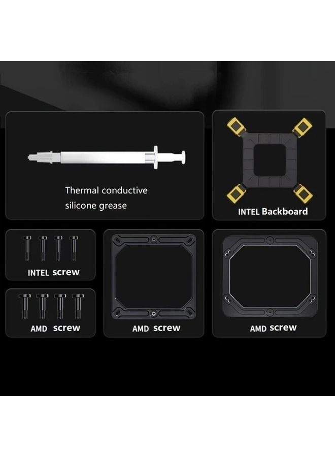 ARGB Colorful Intelligent Temperature Display CPU Cooler