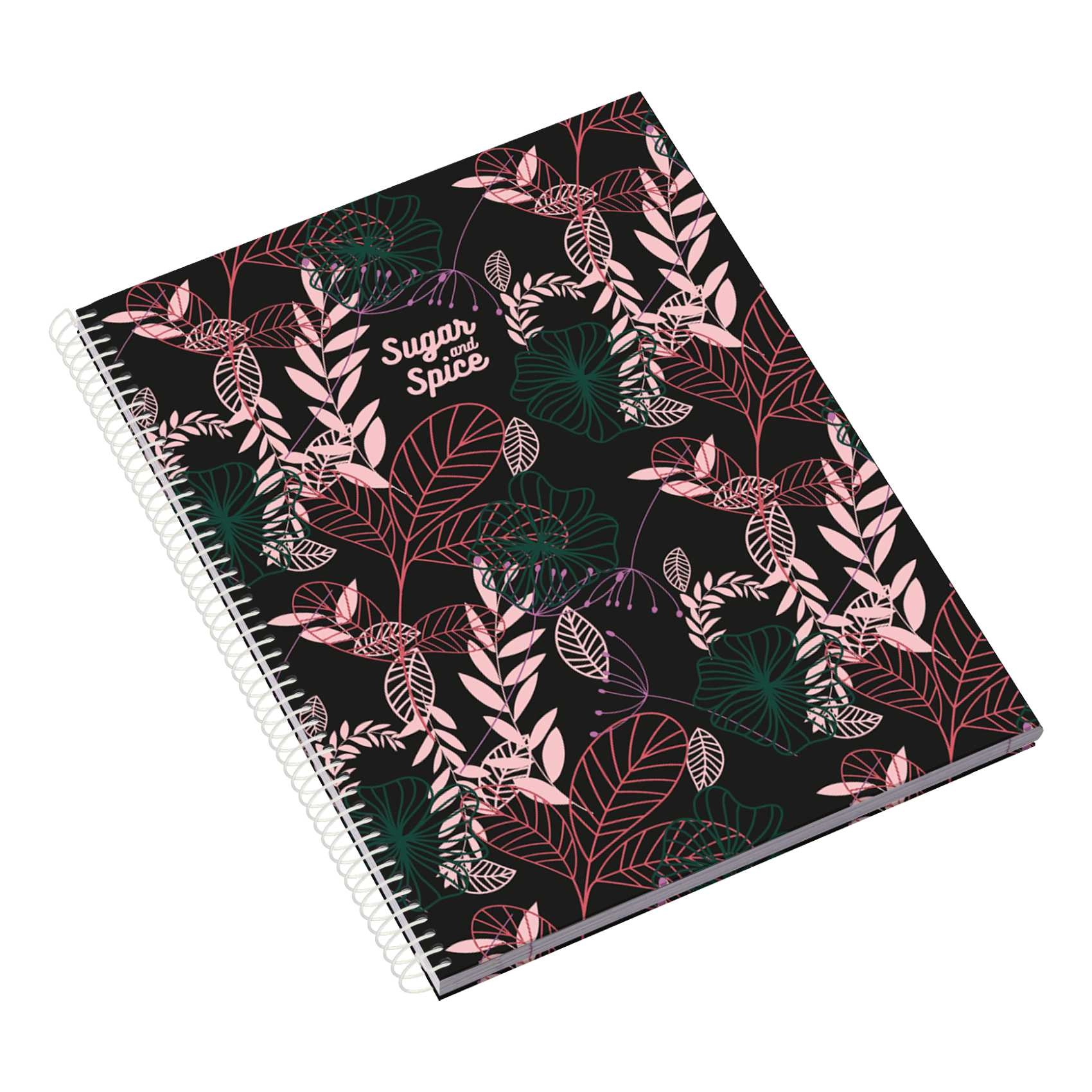 Ámbar Sugar and Spice Printed Notebook A4 Hardcover - Lined 24 Pages