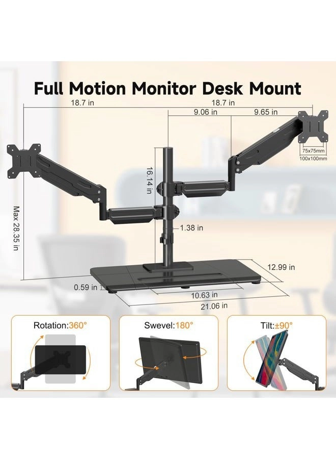 Dual Monitor Stand - Dual 32 Inch 75x75/100x100mm