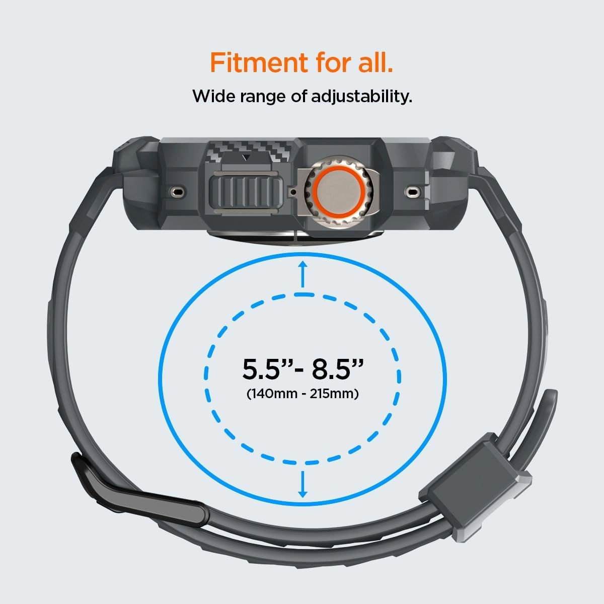 Rugged Armor Pro Case with Band for Apple Watch Ultra 2 / Apple Watch Ultra - 49mm