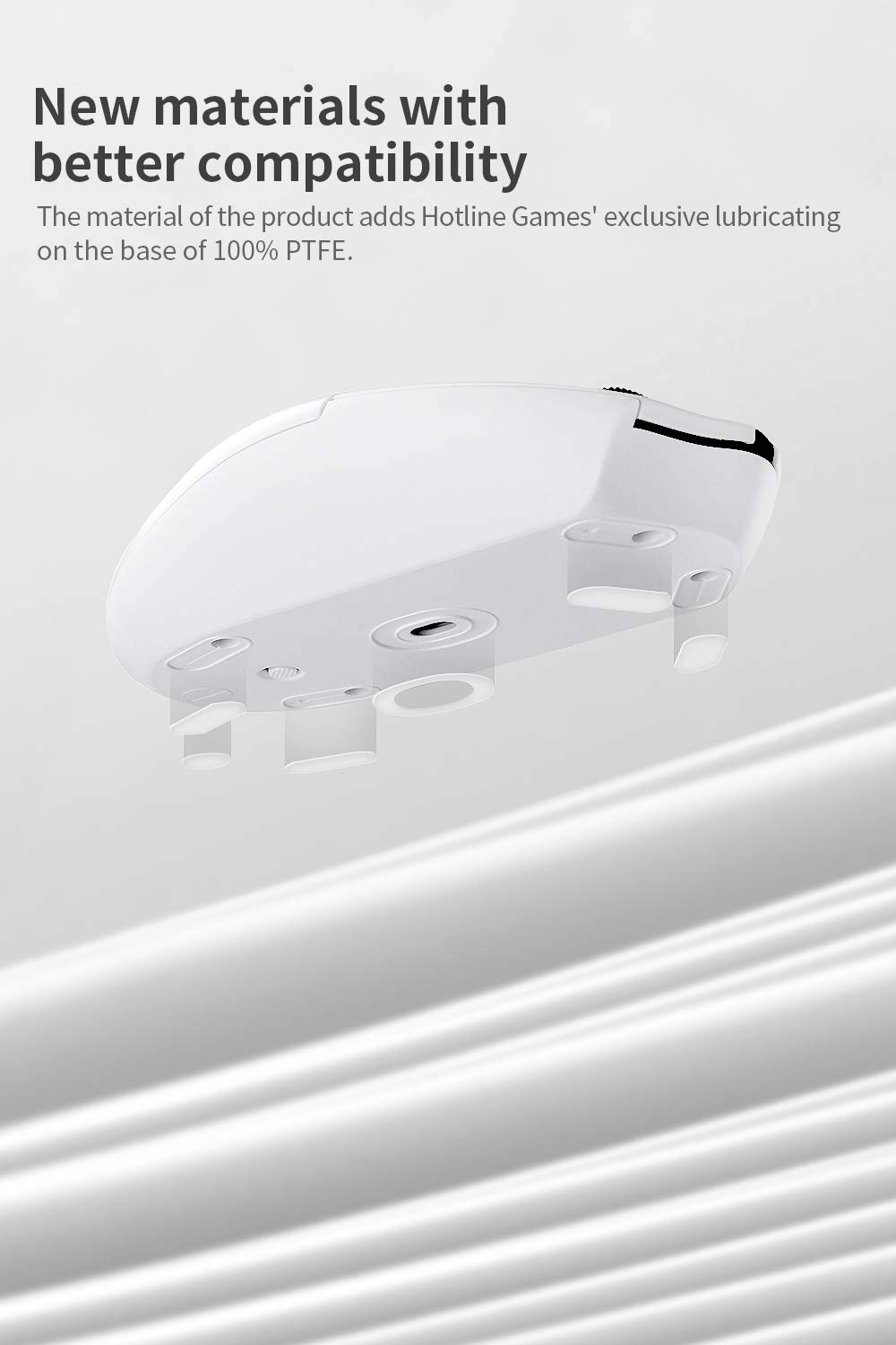 3.0 Plus Rounded Curved Edges Mouse Feet Skates - 0.8mm PTFE Super Glide