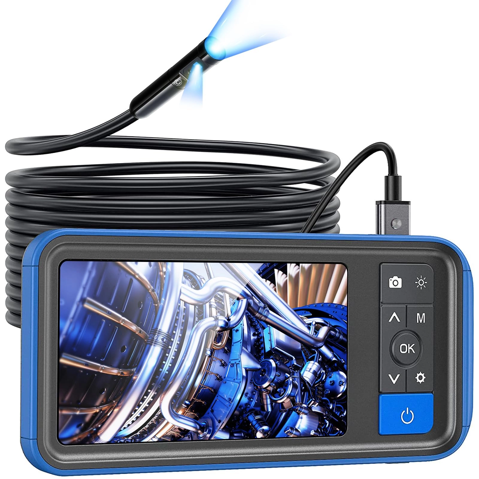 Teslong Dual Lens Endoscope - 16.5FT 4.3 Inches 8mm