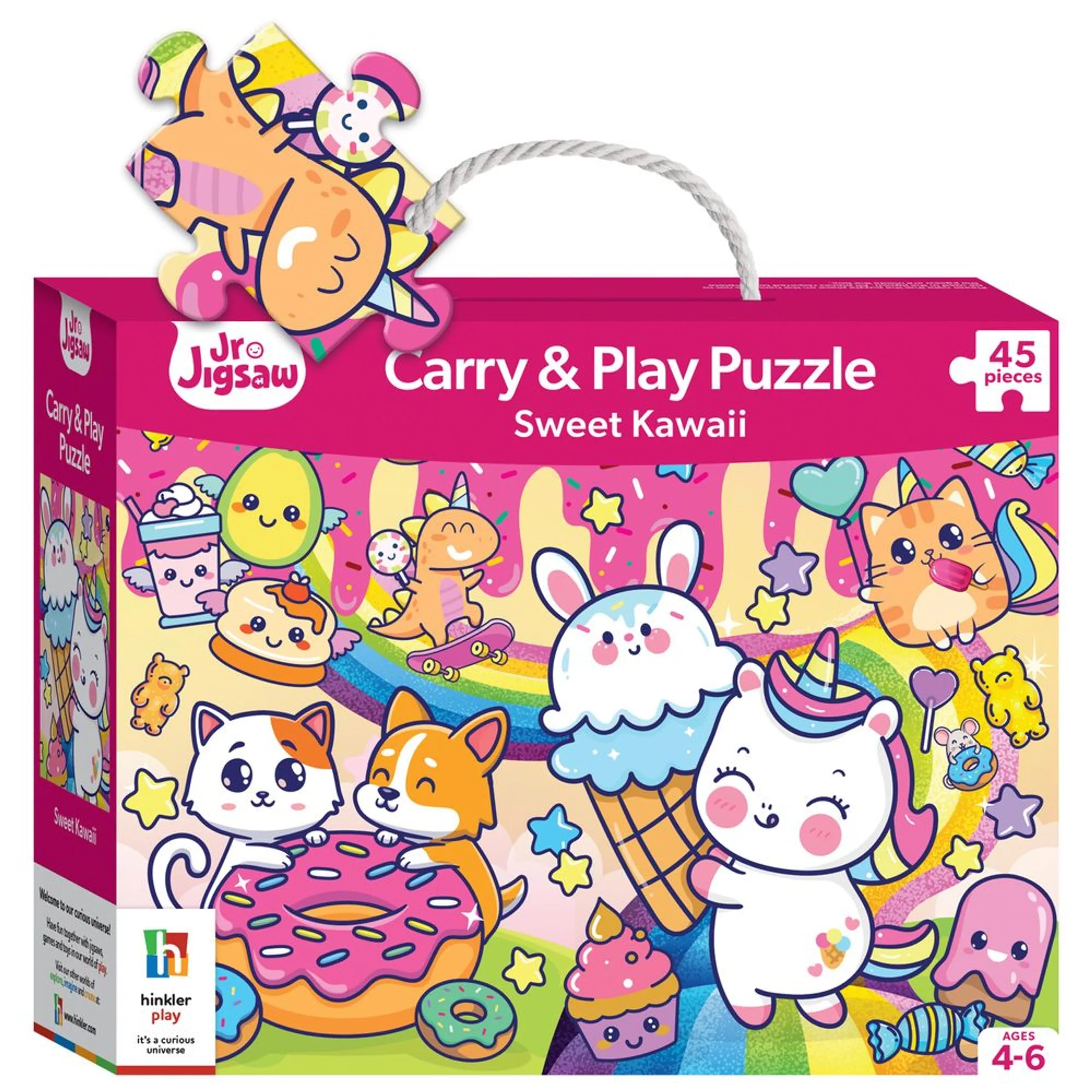Hinkler Sweet Kawaii Puzzle (40761363-HST02446) - 45 pcs