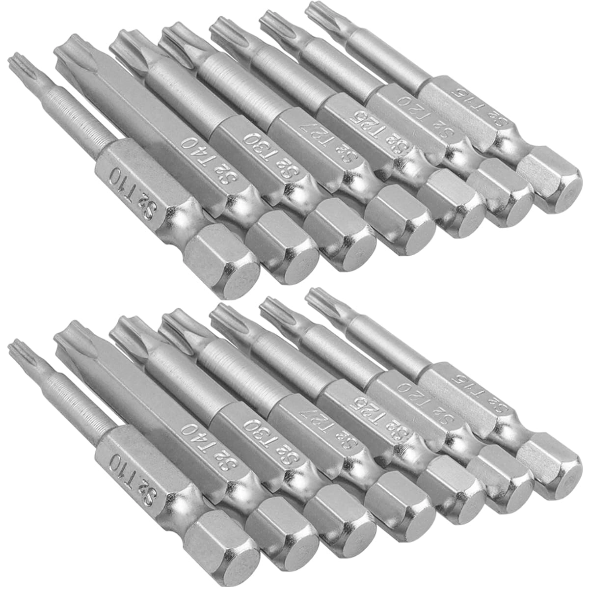 Wolfride 5 Point Torx Security Bits - 14Pcs 2-Inch