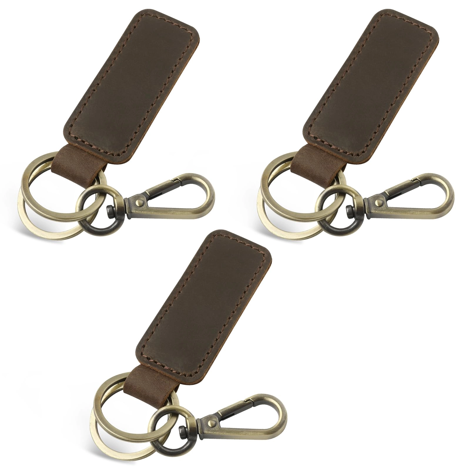 Leather Keychain - Car