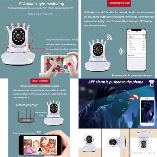 Five Antenna 1080P 2MP WiFi Camera IP PTZ