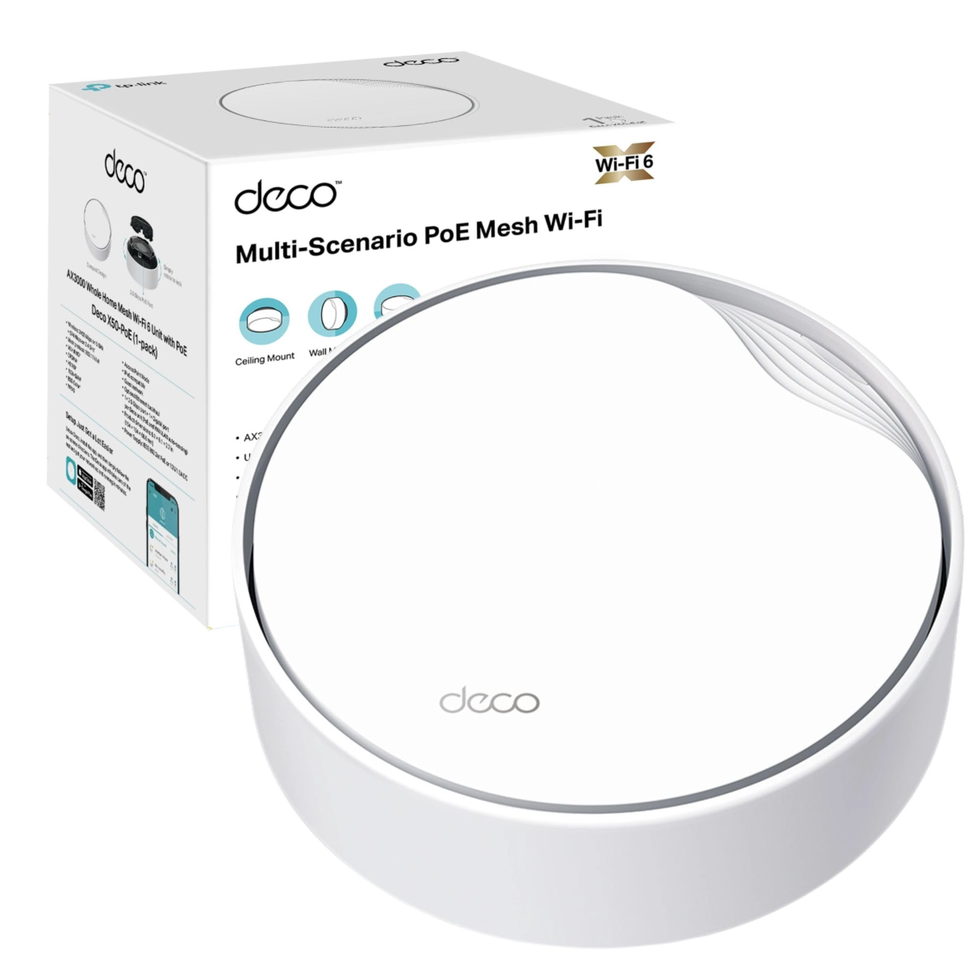 TP-Link Deco X50-PoE - 802.11ax Single Unit