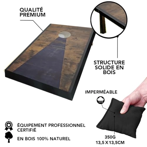 Cornhole - Complete Kit 2 boards 8 bags