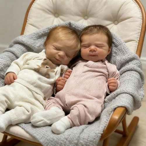 Pascale Reborn Baby Doll - 18 inch Vinyl Ages 3+ Bundle