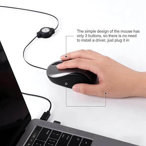 Wired USB C Mouse - USB