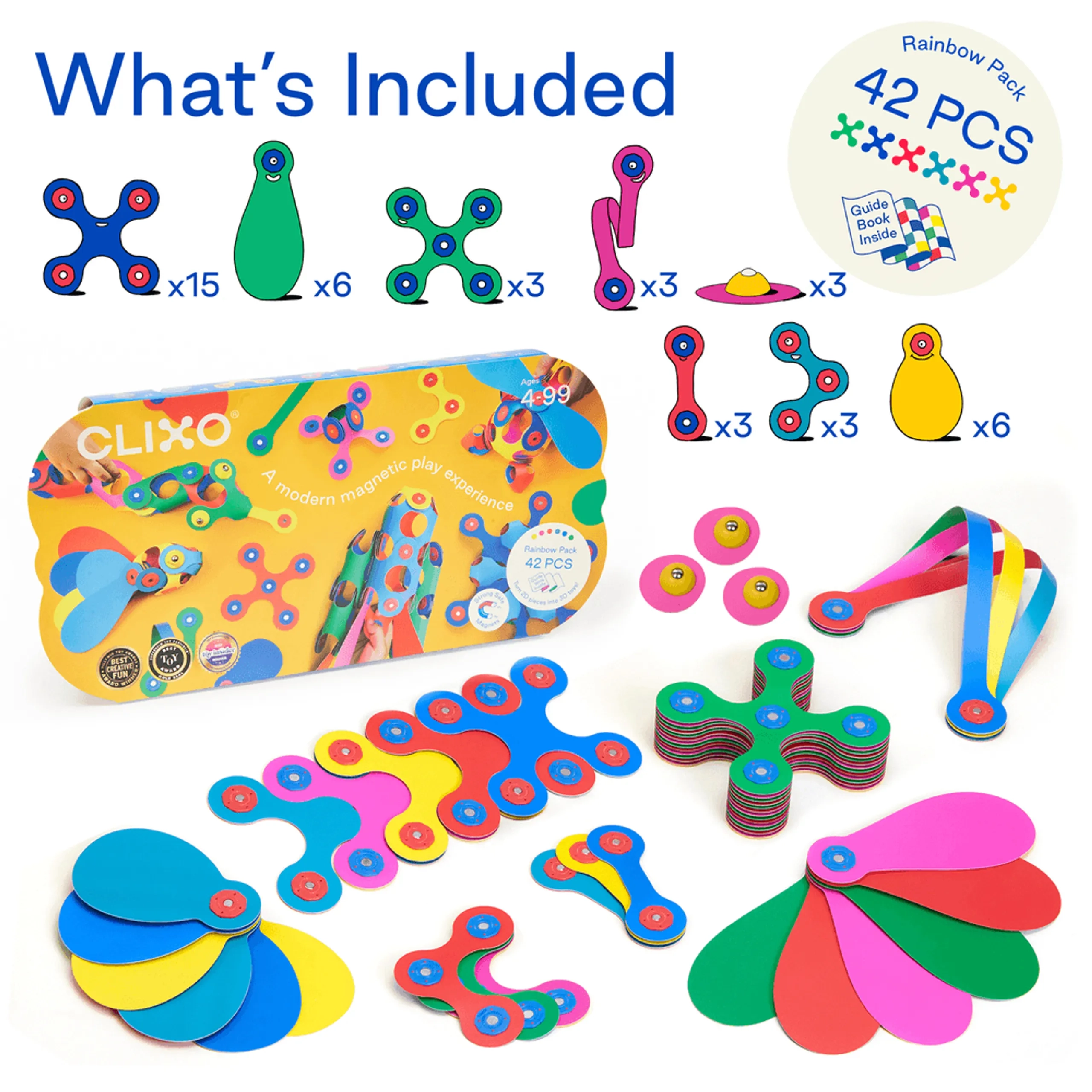 Magnetic Building Toy Set - 42 pcs
