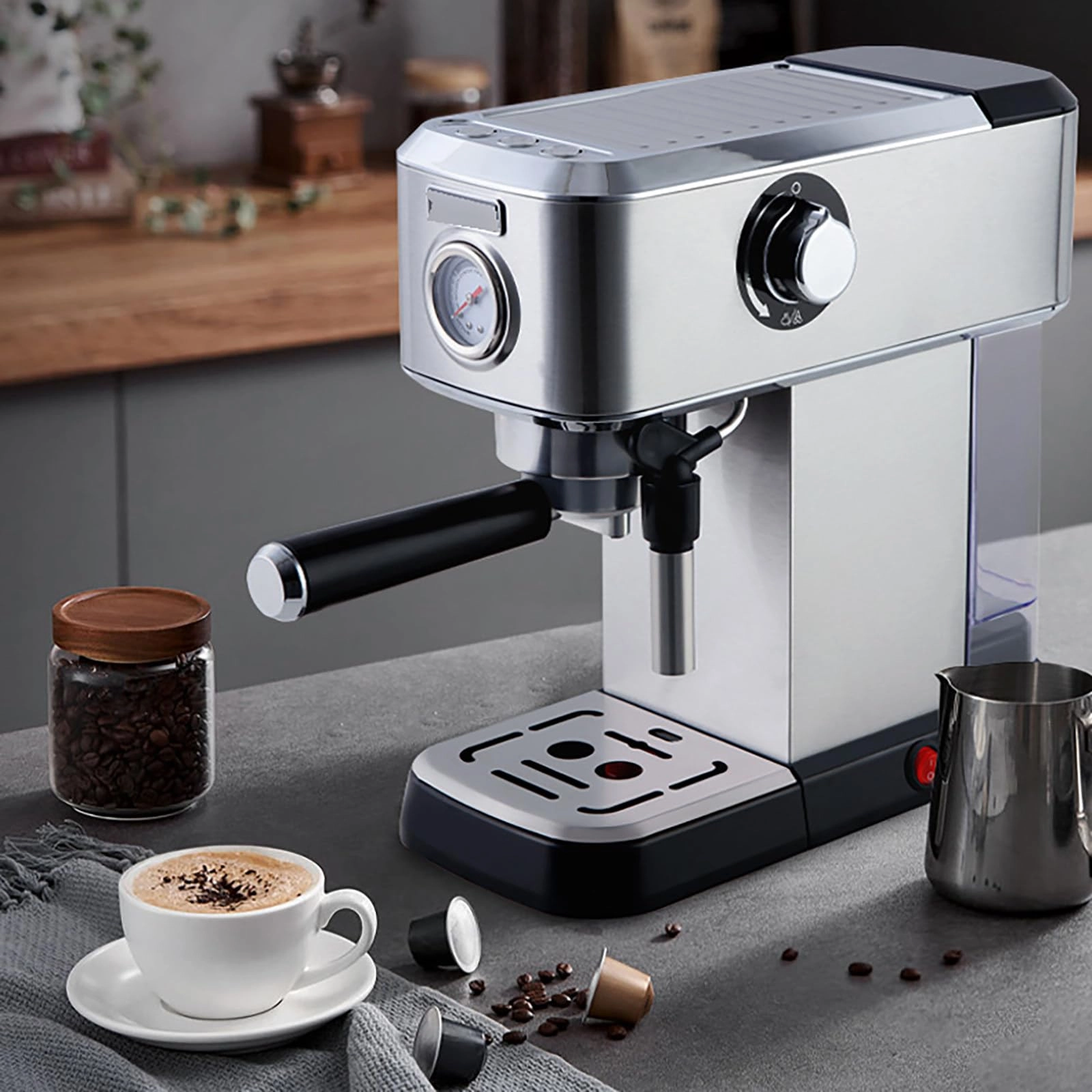 potow 15 Bar Semi-Automatic - Milk Frother