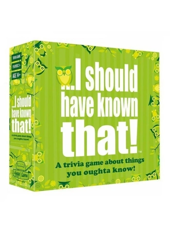 I Should Have Known That - Card Game