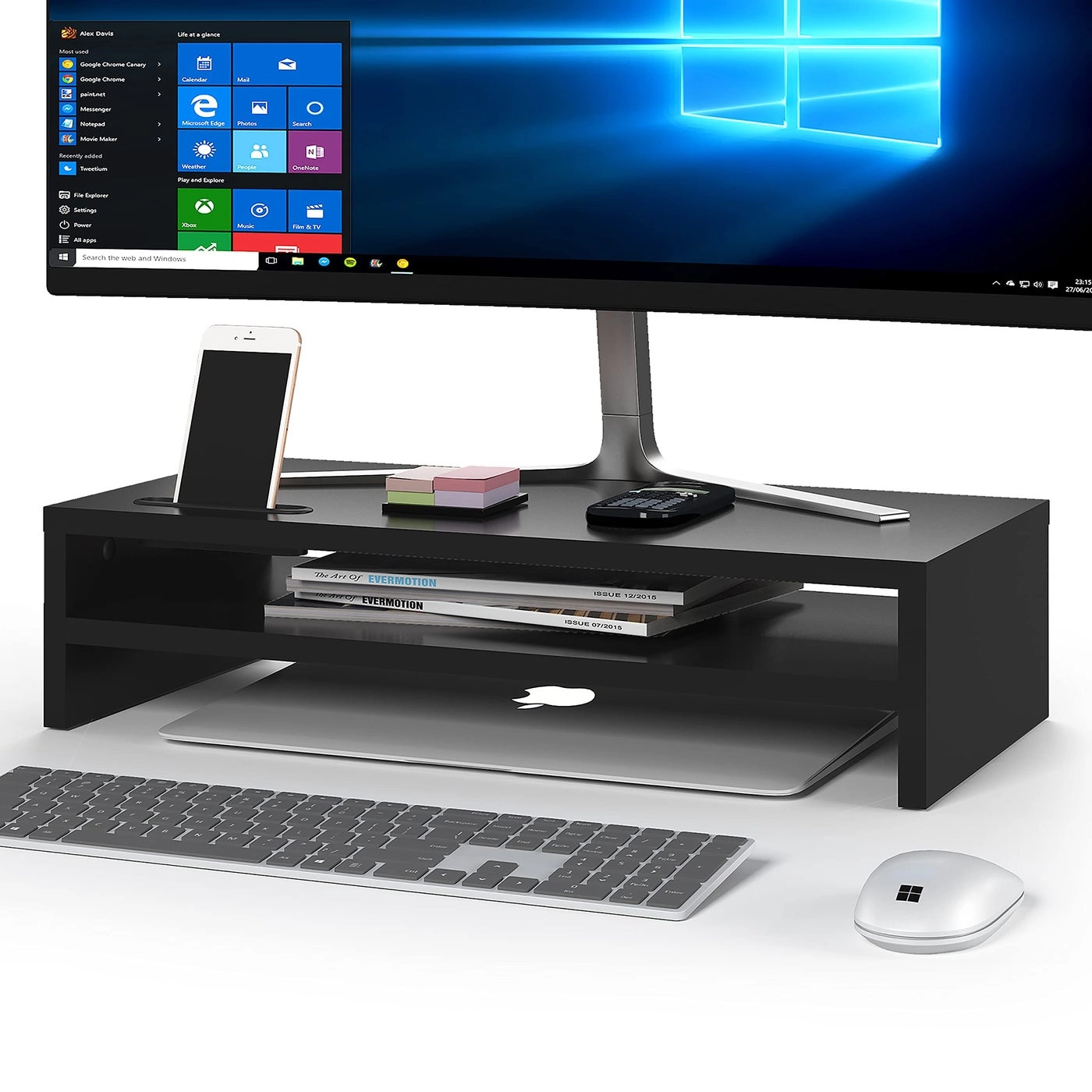 Wood Monitor Stand Riser