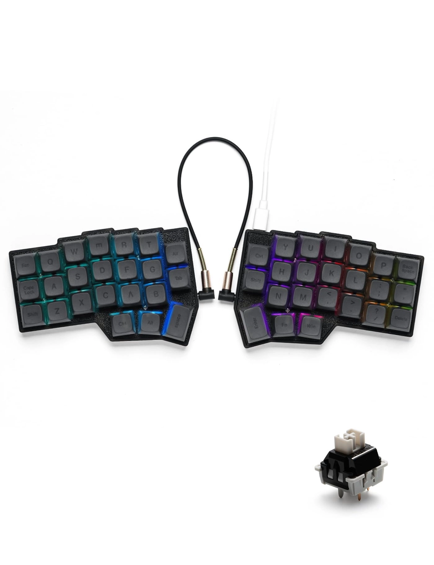 YIVU CORNE V4 - Ortholinear Wired